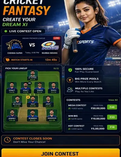 Slotsinguru (slots inguru) fantasy cricket & matchday visual 3